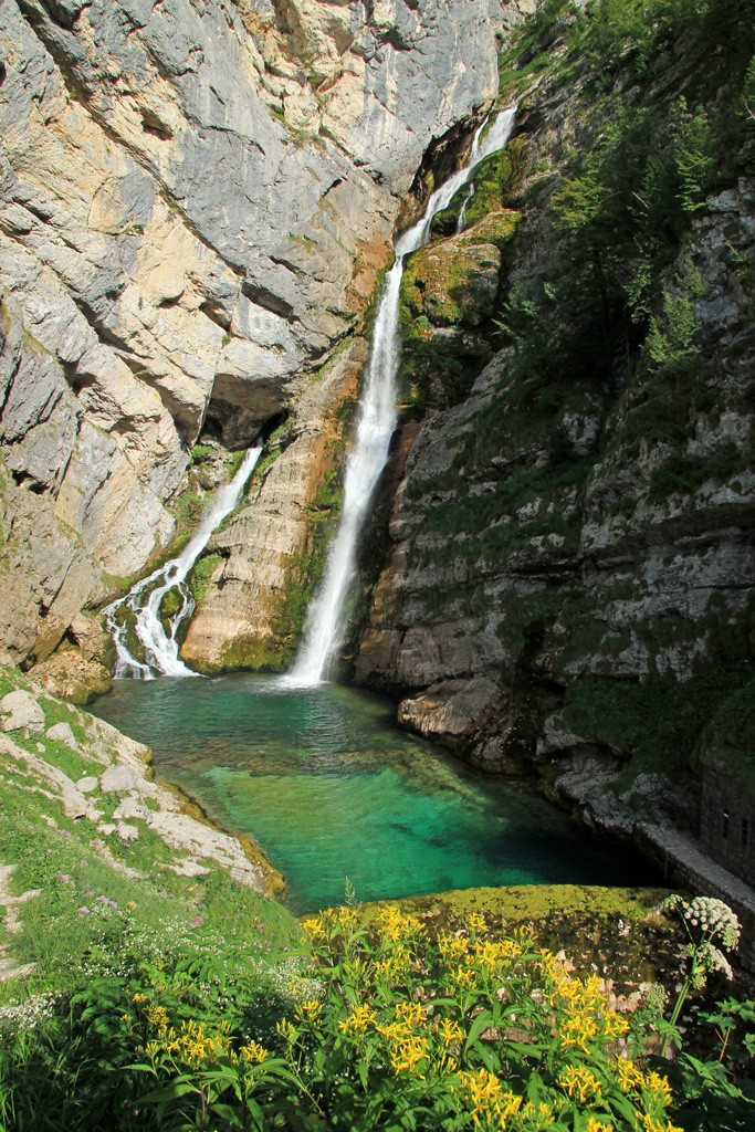 Watervallen Slovenië Savica