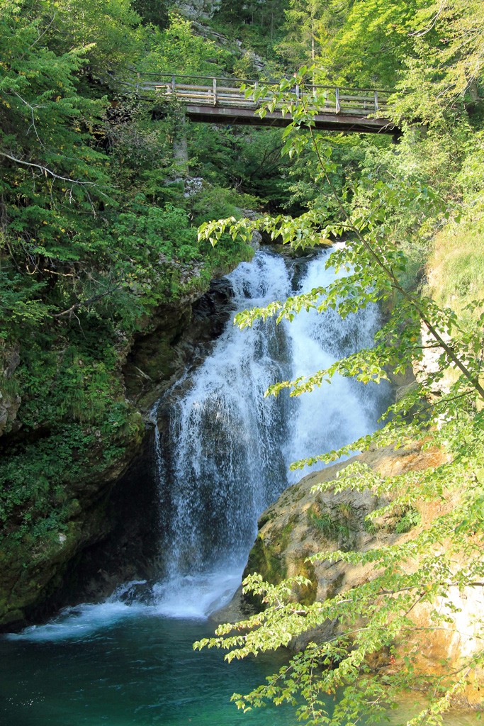 Watervallen Slovenië Sum