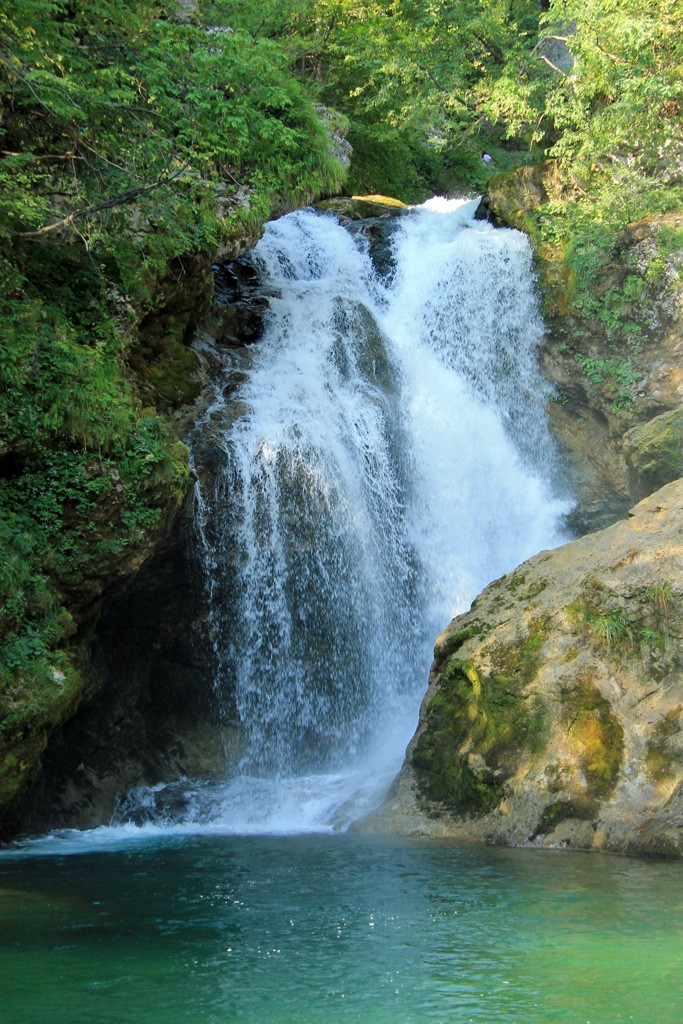 Watervallen Slovenië Sum