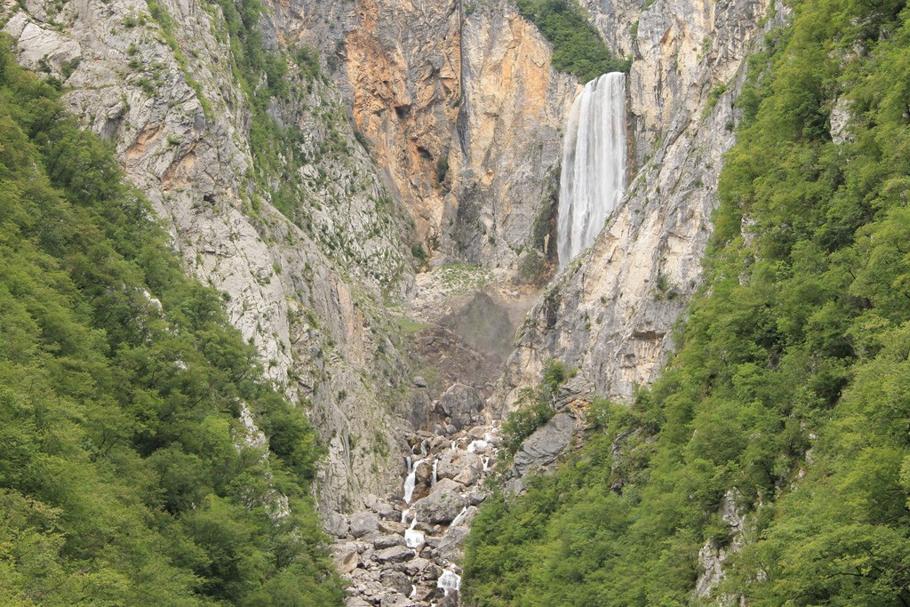 Watervallen Slovenië Boka