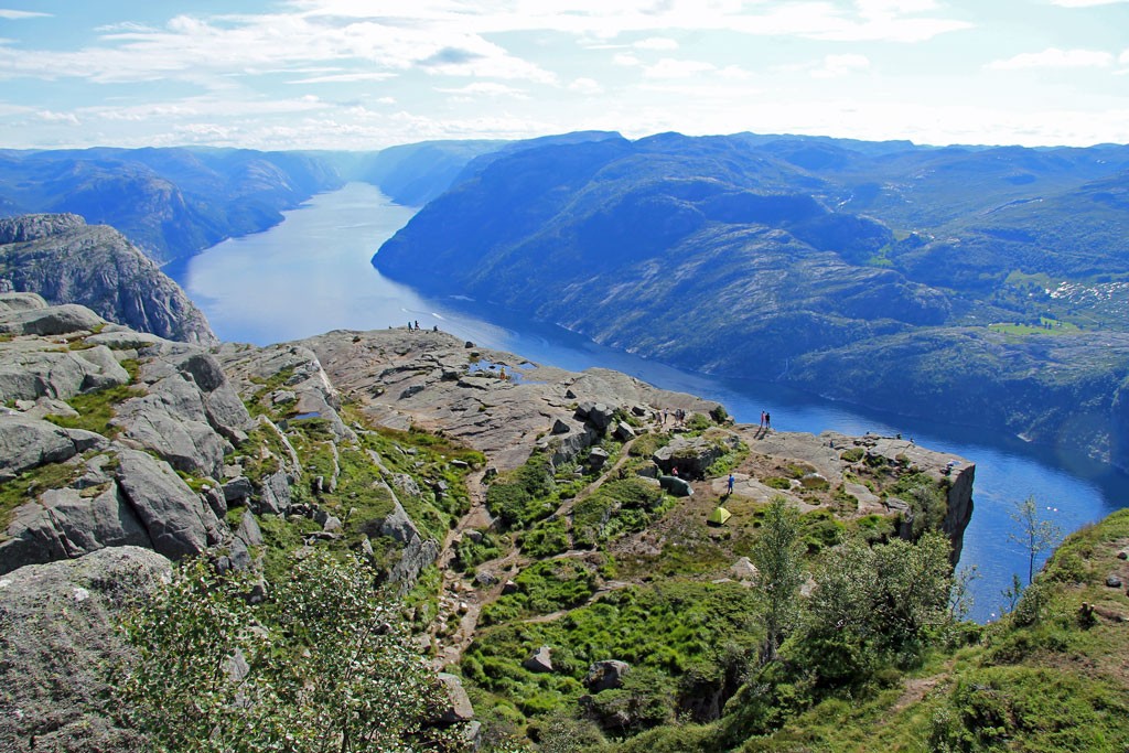 Uitzicht op Lysefjord