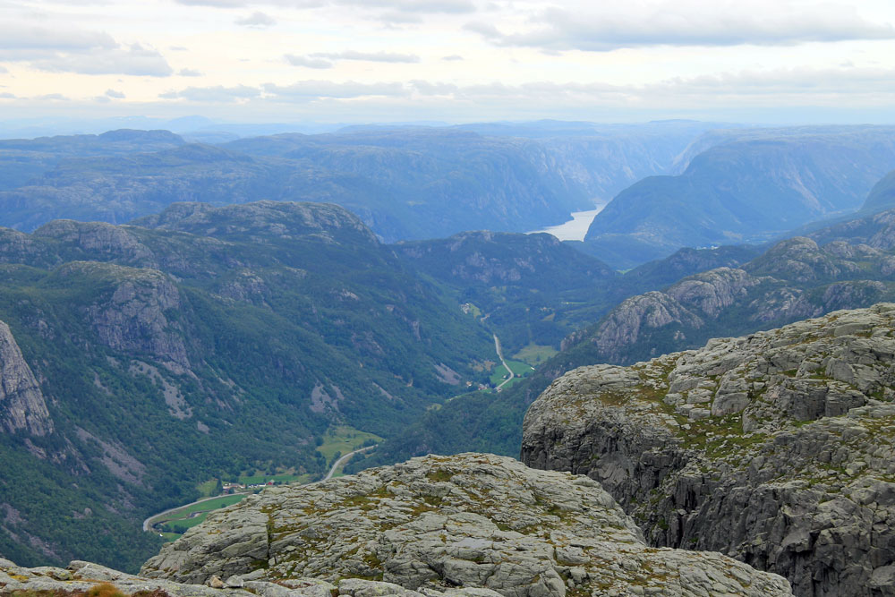 Reinaknuten hike uitzicht Lysefjord