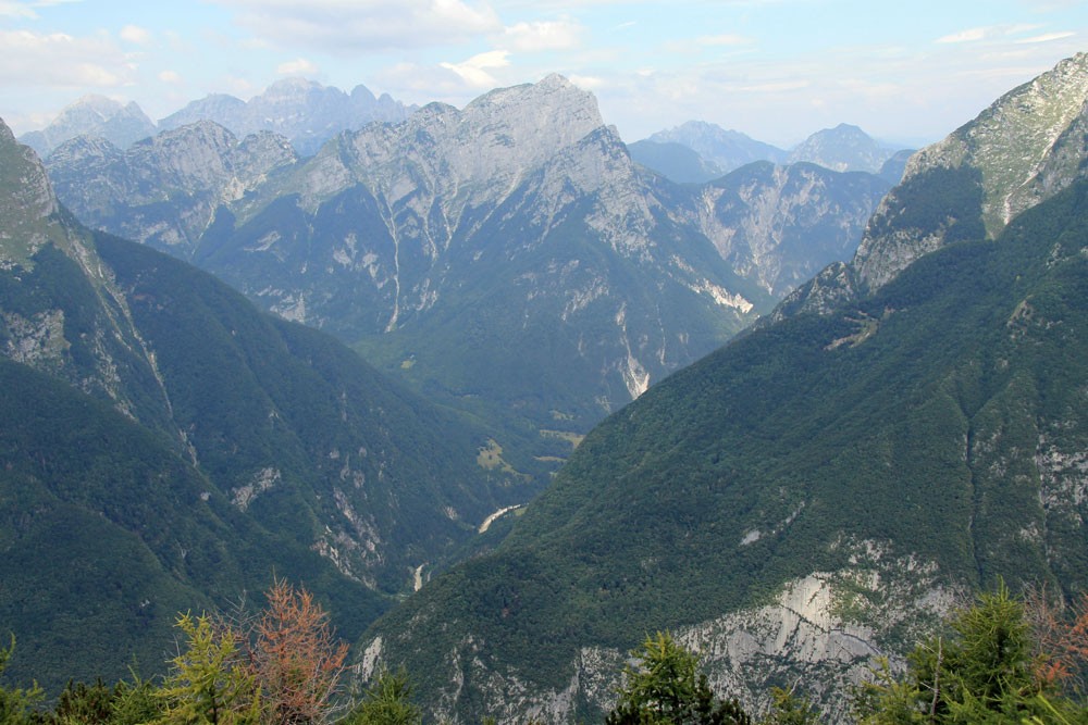 Svinjak uitzicht Julische Alpen