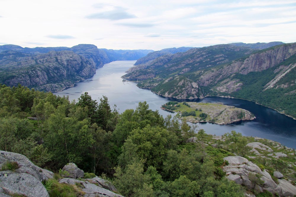 Sokkaknuten uitzicht Lysefjord