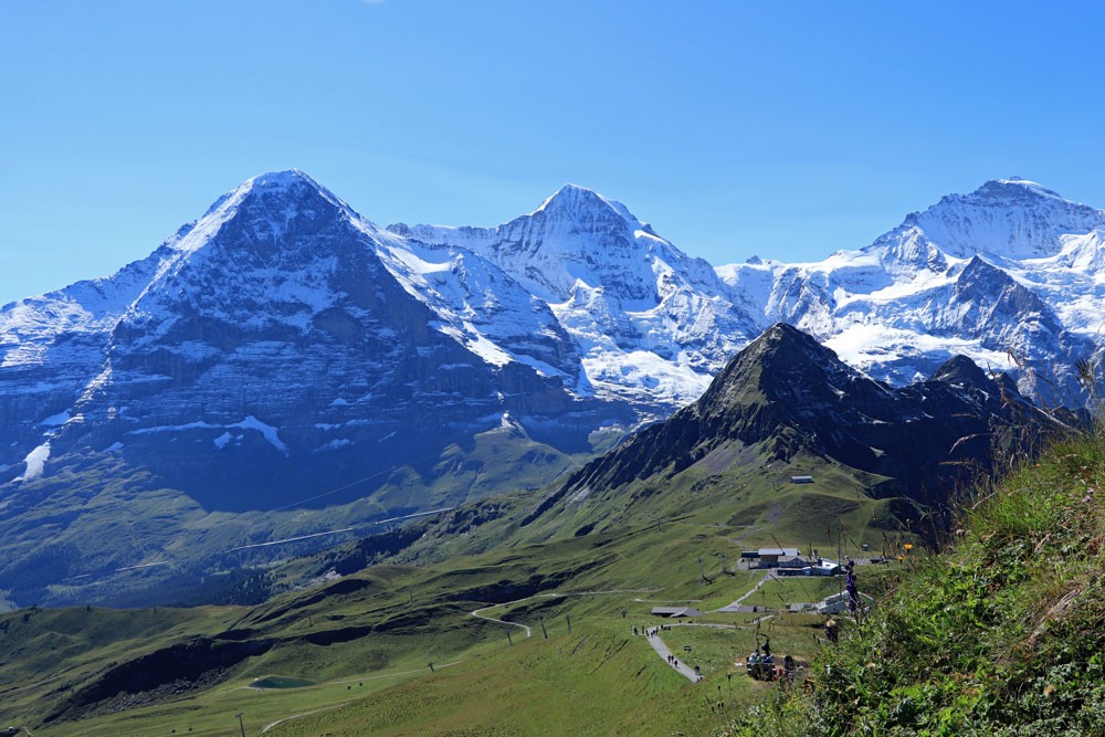 Männlichen en Eiger, Mönch en Jungfrau