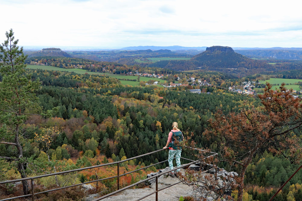 Uitzicht Papstein Sächsische Schweiz
