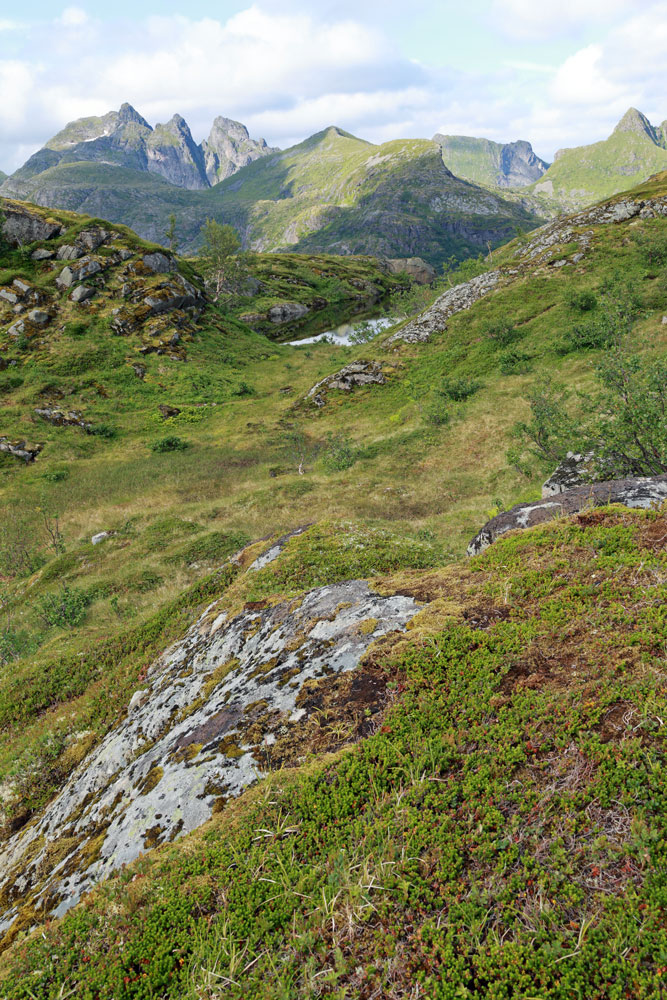 Hike Tindstinden Lofoten Noorwegen