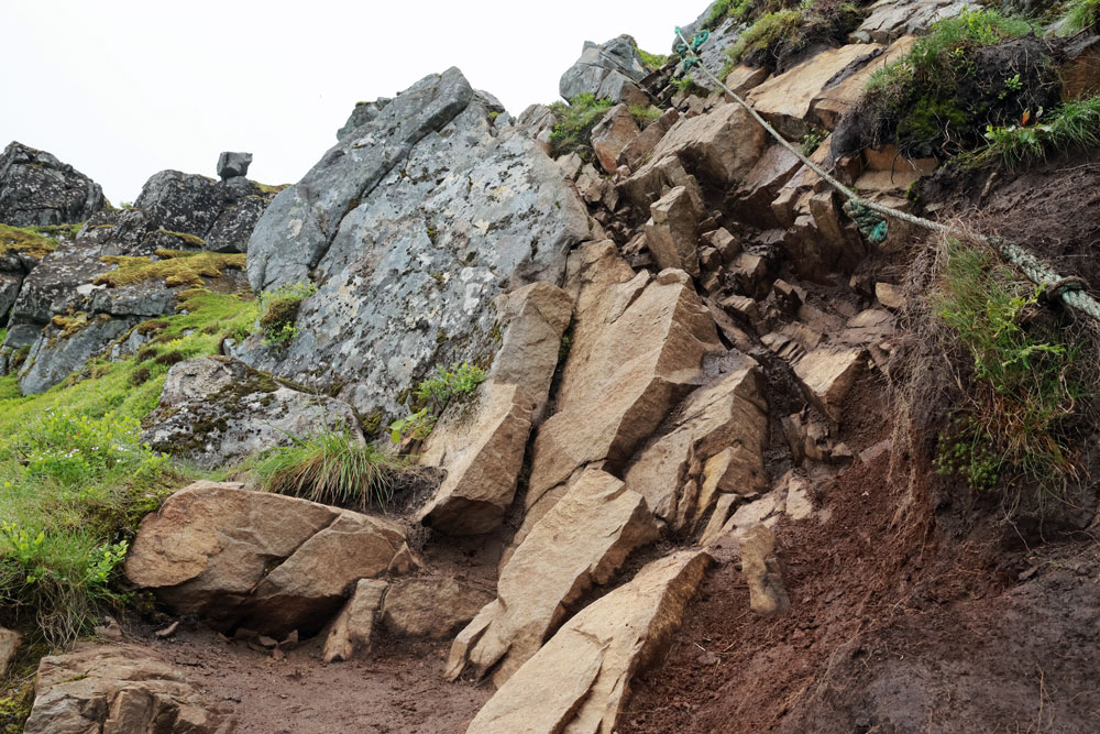 Hike Tindstinden Lofoten Noorwegen