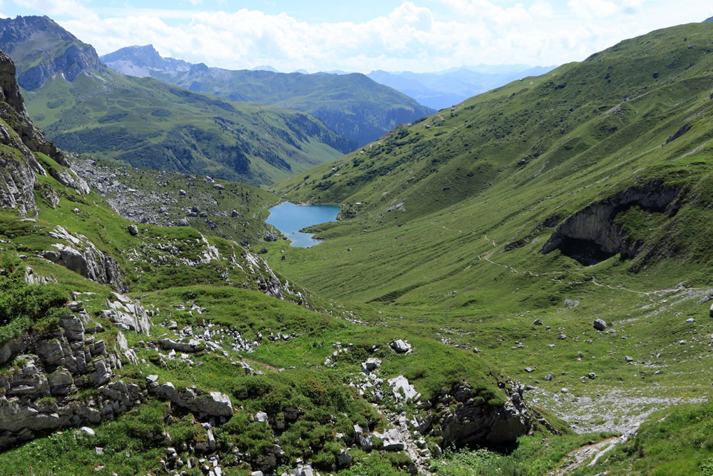 Rätikon hike Tilisunahütte Partnunsee