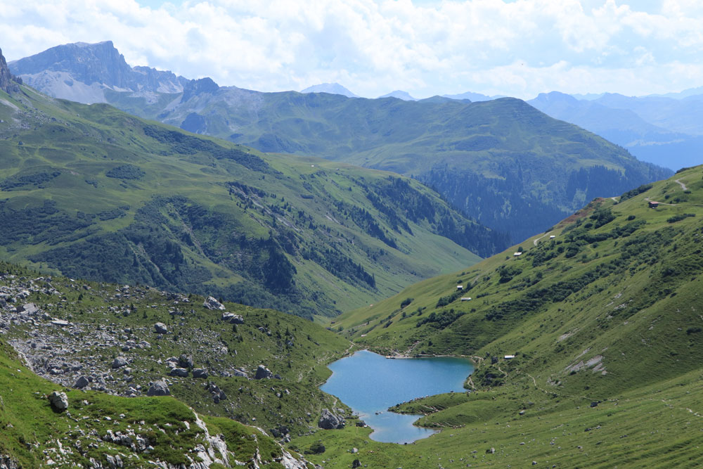 Rätikon hike Tilisunahütte Partnunsee