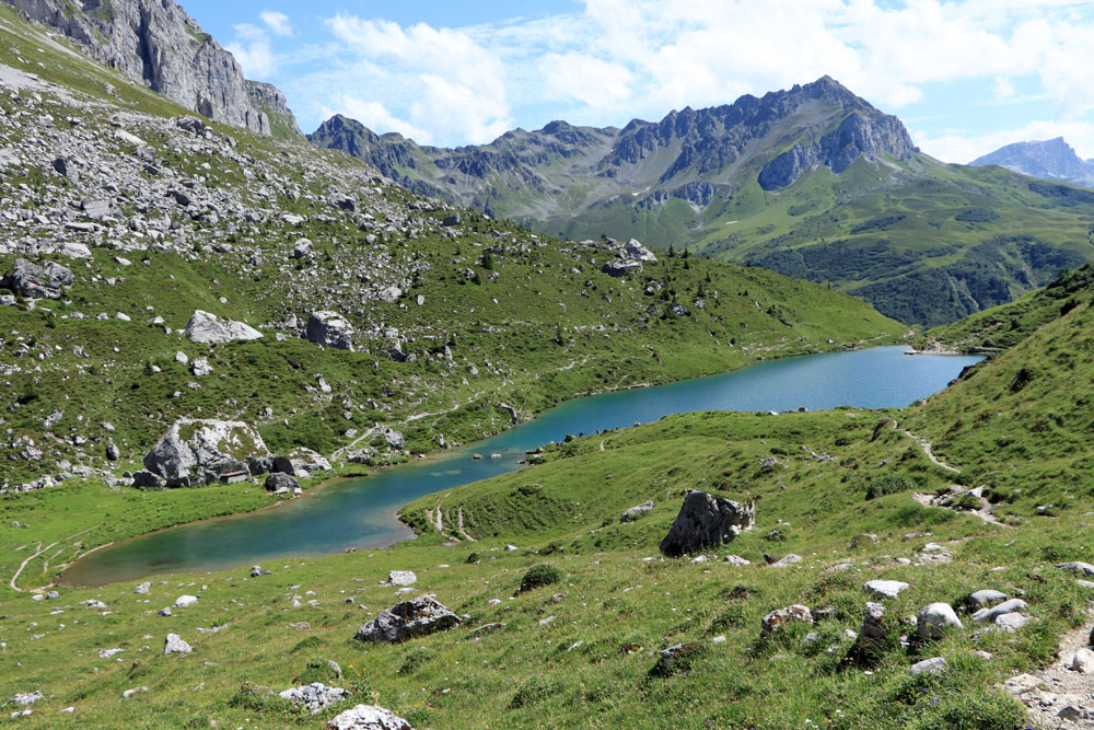 Rätikon hike Tilisunahütte Partnunsee