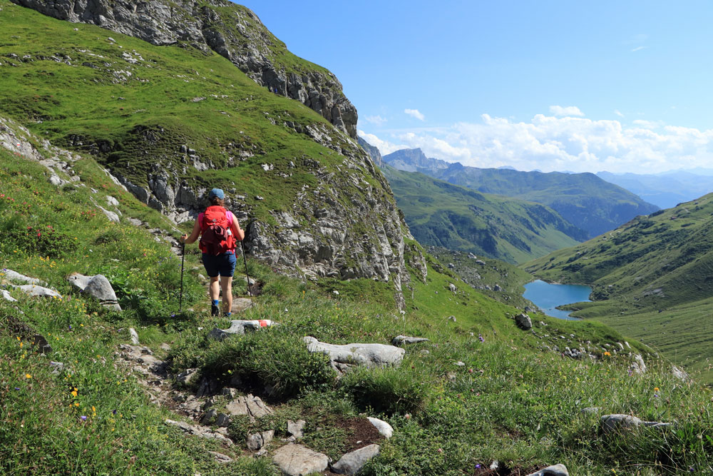 Rätikon hike Tilisunahütte Partnunsee