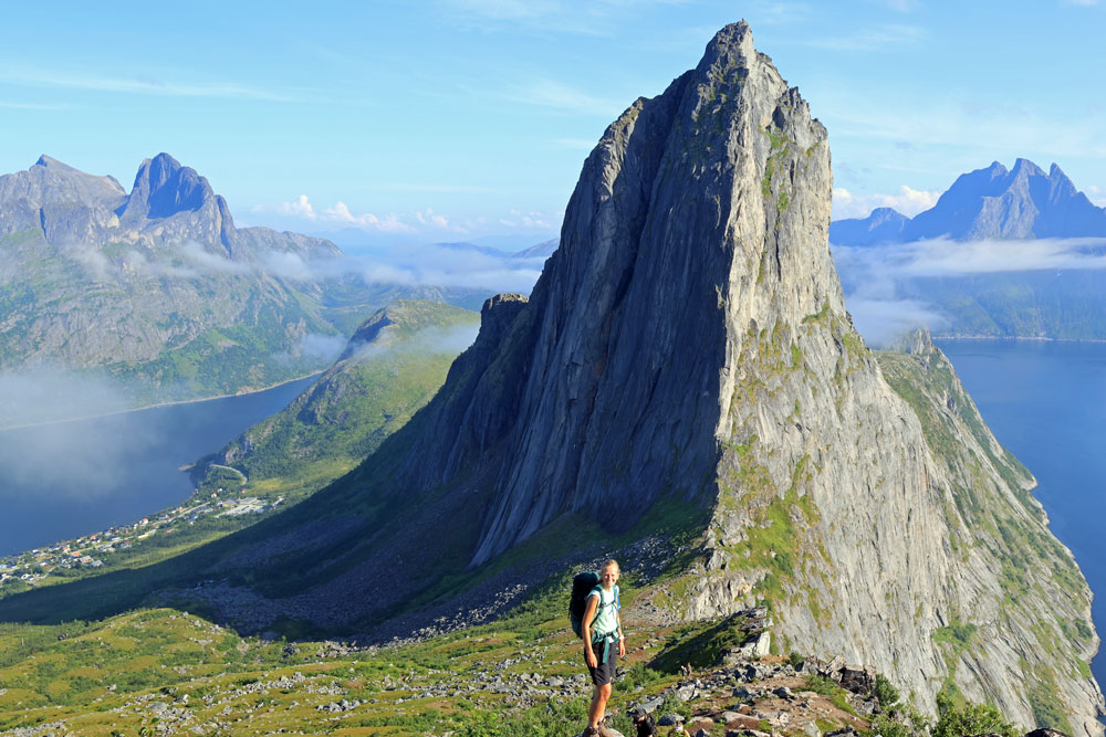 Hike Hesten Senja - uitzicht op Segla