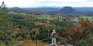 Uitzicht Papstein Sächsische Schweiz